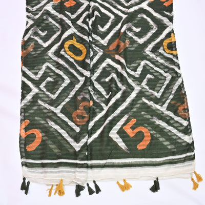 Puzzle Art Lawn Hijab _Green